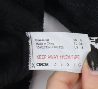 Womens UK Size 8 ASOS Black Pullover Sweatshirt