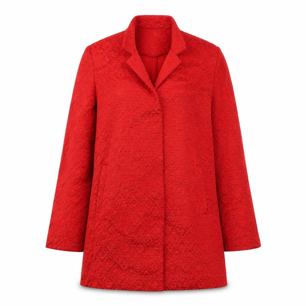 Womens UK Size XS Zara Red Overcoat