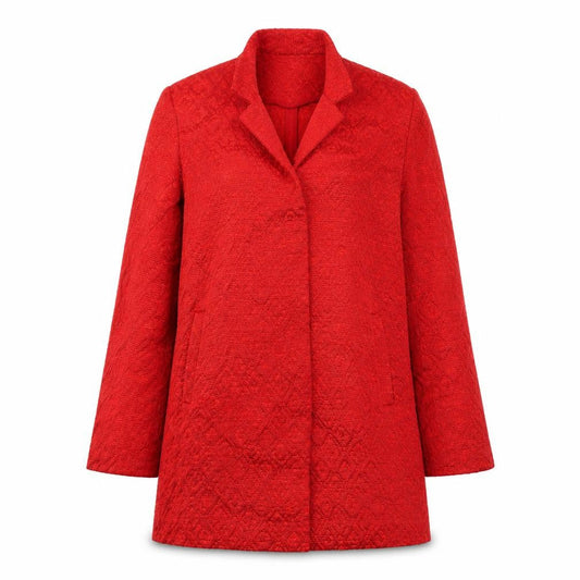 Womens UK Size XS Zara Red Overcoat