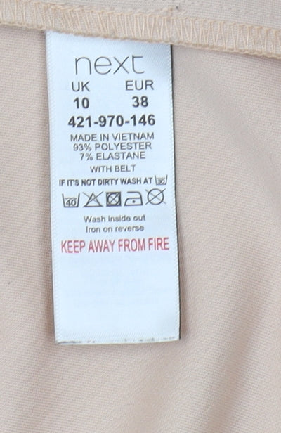 Womens UK Size 10 NEXT Beige Basic Jacket