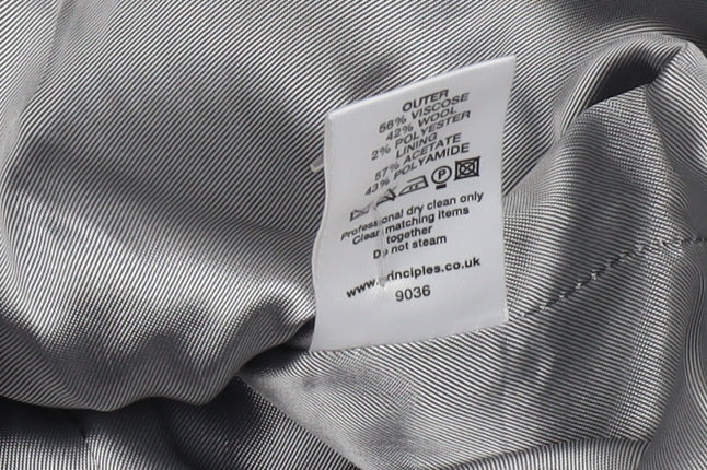 Principles Women's Black Pinstripe Blazer Size 14