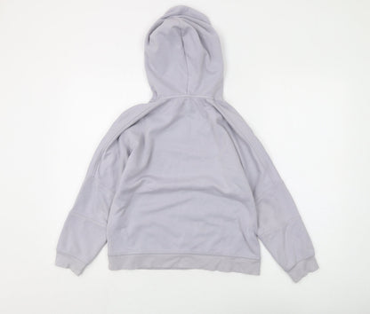 Zara Boys Grey Pullover Hoodie, Size 9 Years, Graphic Print