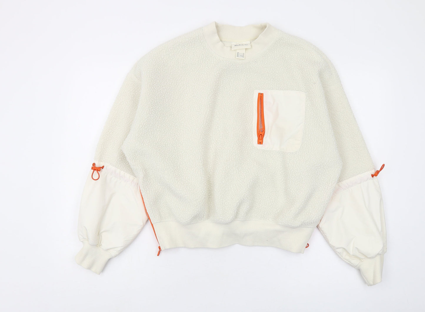 H&M Women’s Ivory Pullover Sweatshirt, Size 12