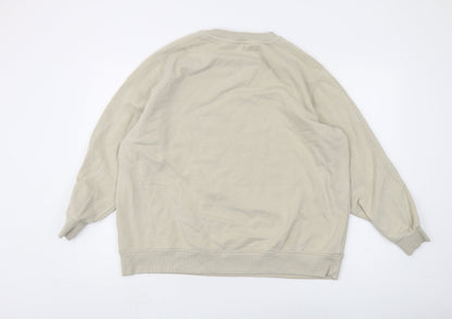 Mens UK Size L Marks and Spencer Beige Pullover Sweatshirt