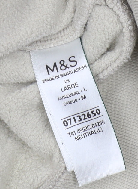 Mens UK Size L Marks and Spencer Beige Pullover Sweatshirt