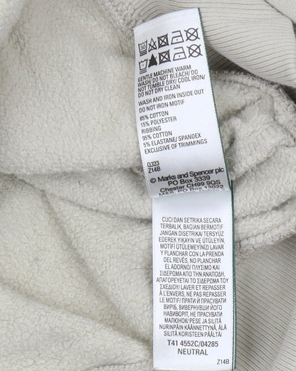 Mens UK Size L Marks and Spencer Beige Pullover Sweatshirt