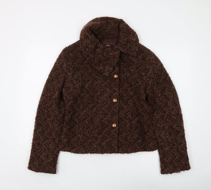 Womens UK Size 12 Per Una Brown Basic Jacket