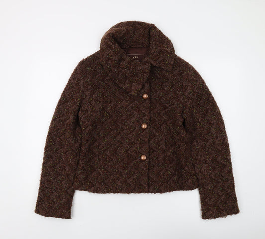 Womens UK Size 12 Per Una Brown Basic Jacket