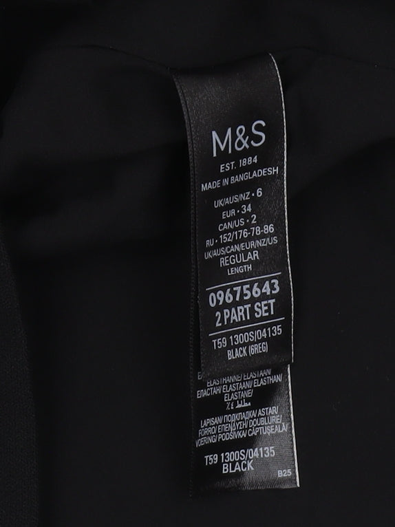 Marks and Spencer Women Black Knee Length Pencil Skirt
