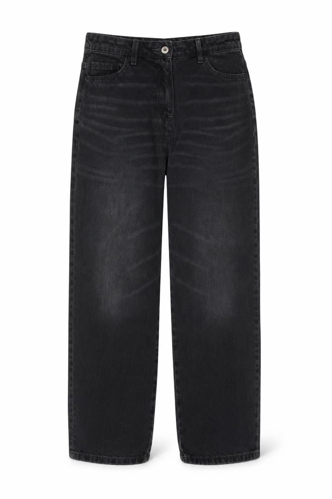 Womens UK Size 10 COLLUSION Regular Fit Straight Black Jeans