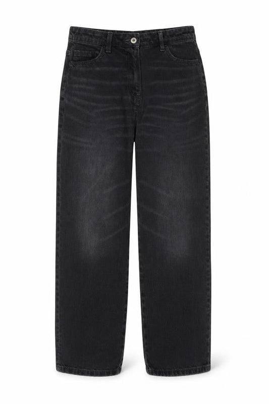 Womens UK Size 10 COLLUSION Regular Fit Straight Black Jeans