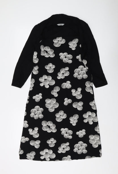 Marks and Spencer Women's Black Shift Dress Size 14