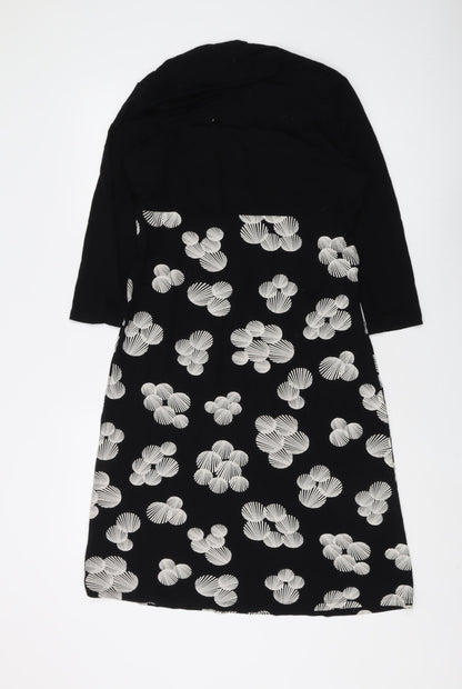 Marks and Spencer Women's Black Shift Dress Size 14