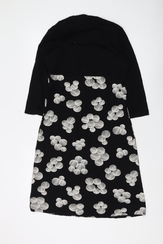 Marks and Spencer Women's Black Shift Dress Size 14