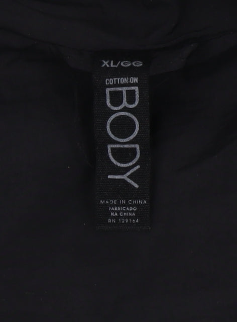Womens UK Size XL Cotton On Black Puffer Jacket