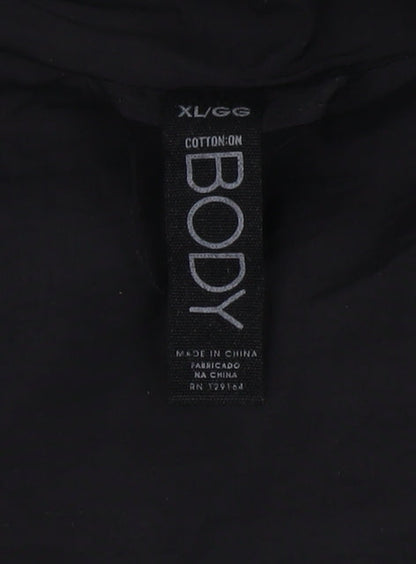 Womens UK Size XL Cotton On Black Puffer Jacket