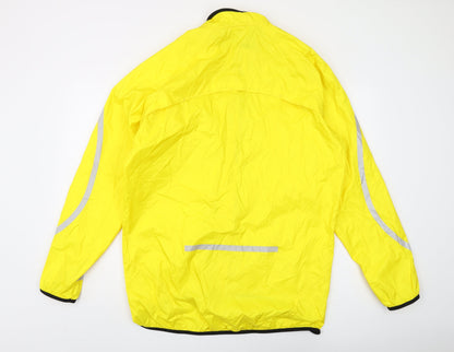 b'twin Men's Yellow Cycling Windbreaker Jacket XL