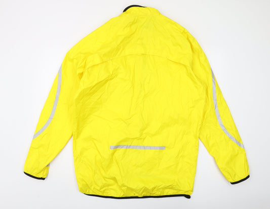 b'twin Men's Yellow Cycling Windbreaker Jacket XL