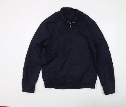 Mens UK Size M MNG Blue Windbreaker Coat