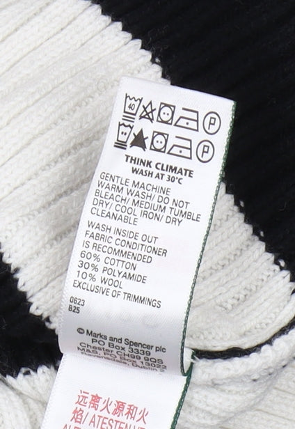 Womens UK Size M Marks and Spencer Black Pullover Jumper