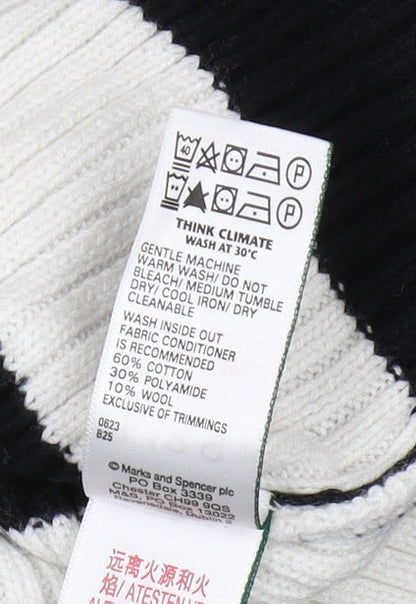Womens UK Size M Marks and Spencer Black Pullover Jumper