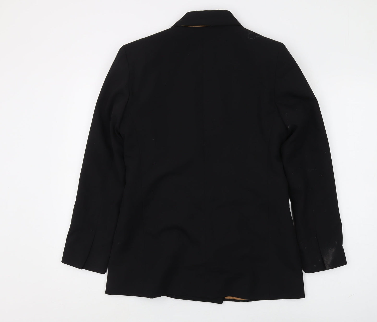 Topshop Women's Black Double-Breasted Blazer, Size 10