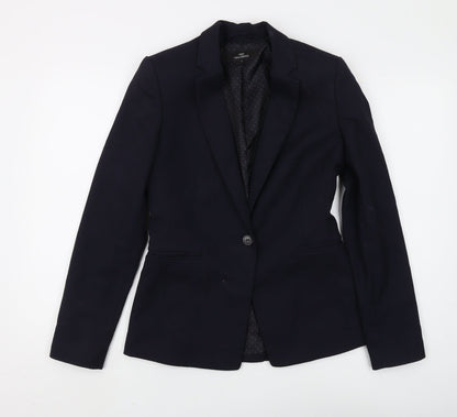Next Women's Black Blazer, Size 6, Regular Fit