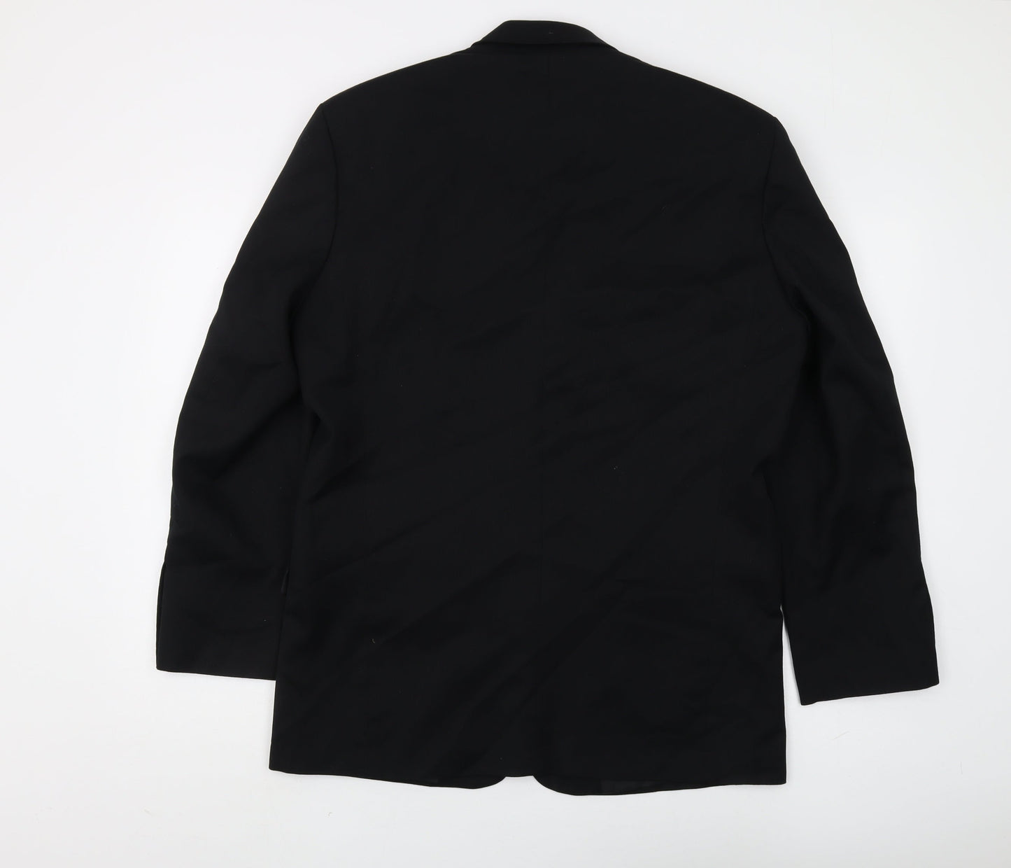 Revere Men's Black Blazer, Regular Fit, Size 38R