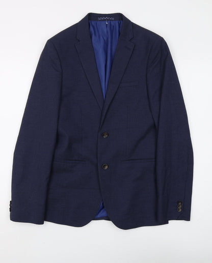 Mens UK Size 36 Marks and Spencer Regular Blue Suit Jacket