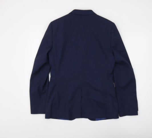 Mens UK Size 36 Marks and Spencer Regular Blue Suit Jacket