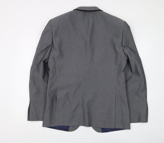 Mens UK Size 40 Burton Regular Grey Suit Jacket