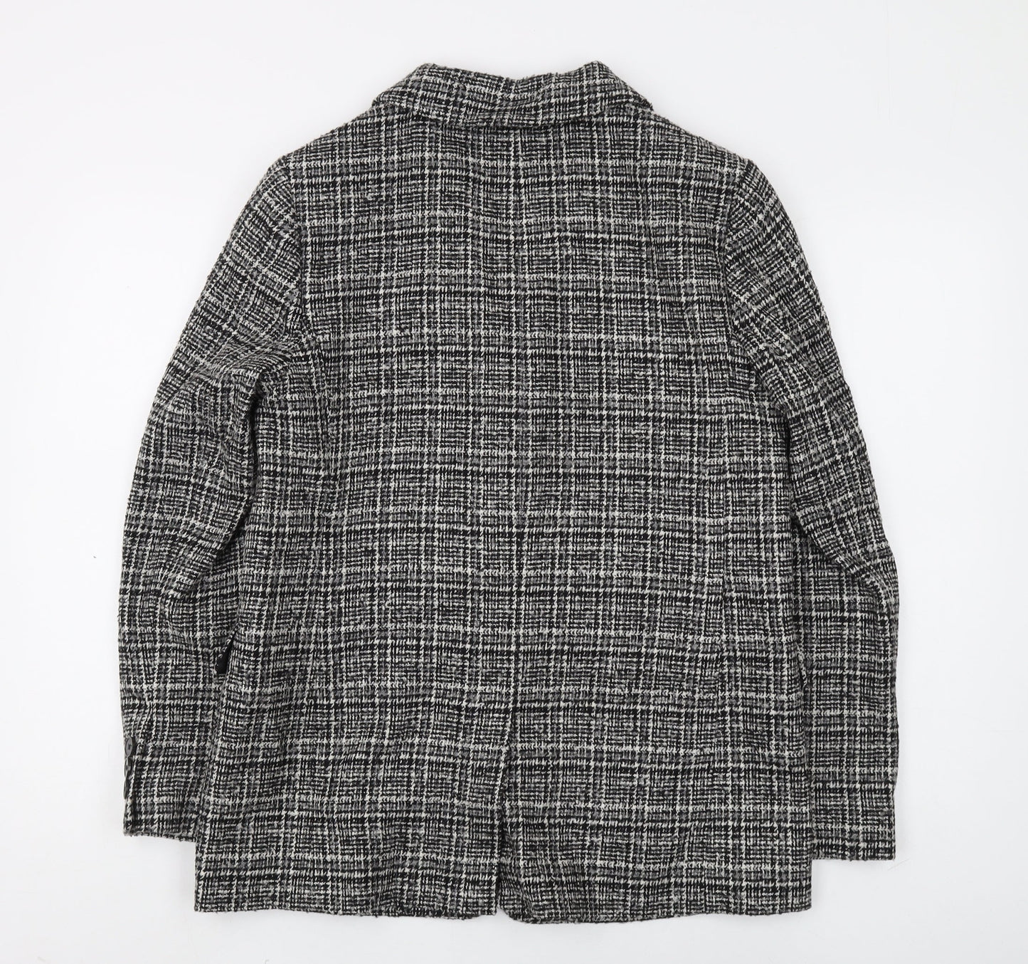 Marks and Spencer Women's Black Plaid Suit Jacket