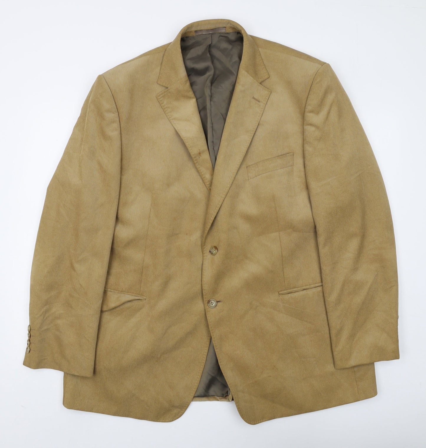 Mens UK Size 46 Marks and Spencer Regular Beige Suit Jacket