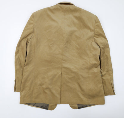 Mens UK Size 46 Marks and Spencer Regular Beige Suit Jacket