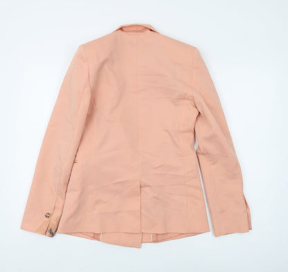 Womens UK Size XXS MNG Regular Pink Suit Jacket
