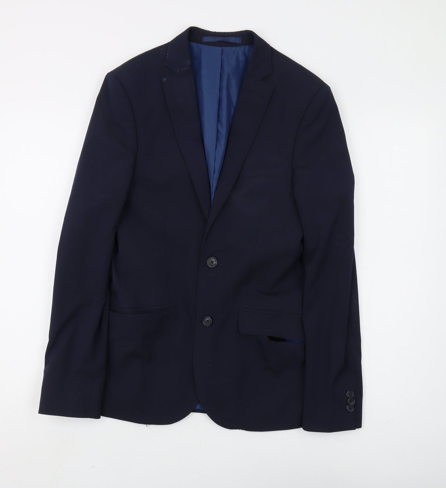 Mens UK Size 34 Marks and Spencer Regular Blue Suit Jacket
