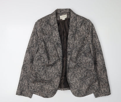Monsoon Women's Grey Bouclé Blazer Size 16