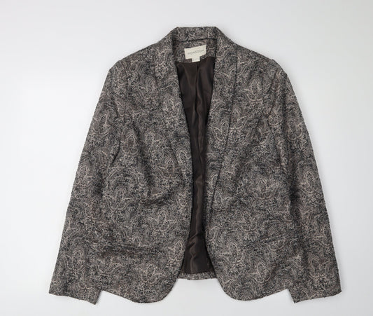 Monsoon Women's Grey Bouclé Blazer Size 16