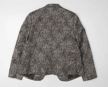 Monsoon Women's Grey Bouclé Blazer Size 16