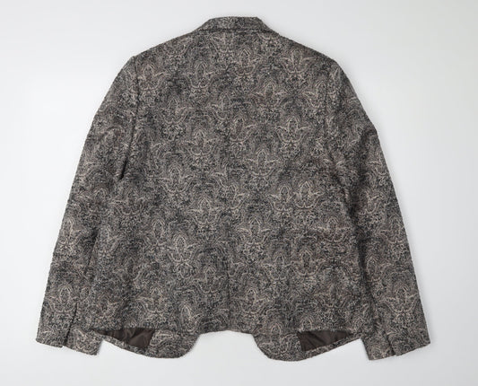 Monsoon Women's Grey Bouclé Blazer Size 16