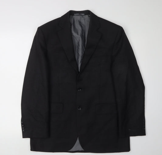Austin Reed Men's Black Blazer, 38S, Classic Style