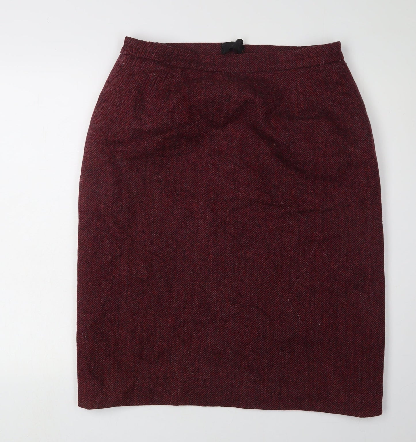 Eastex Women's Red Wool Pencil Skirt, Size 16