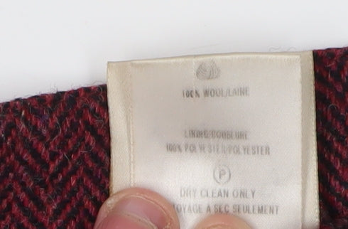 Eastex Women's Red Wool Pencil Skirt, Size 16