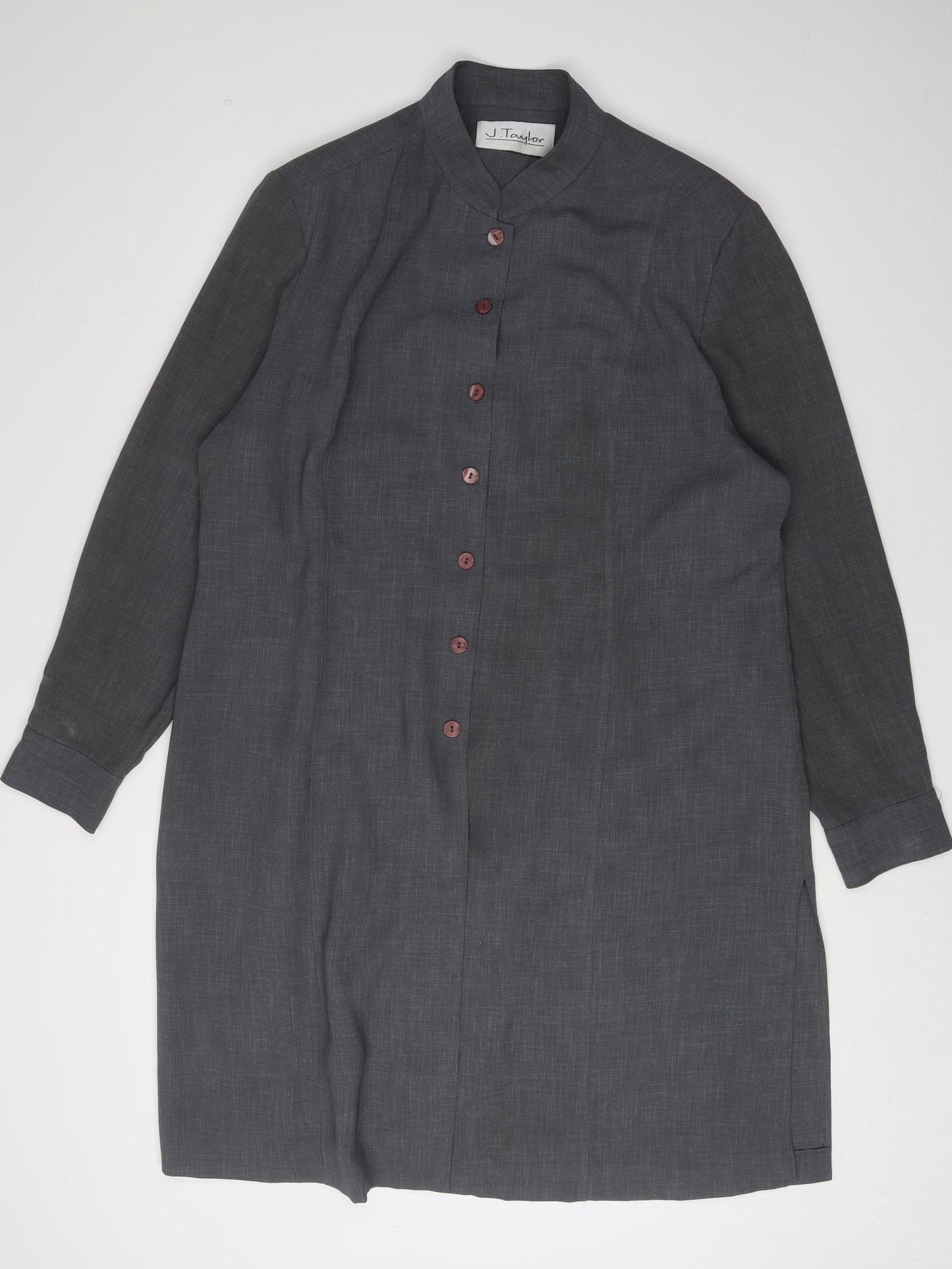 J. Taylor Women's Grey Long Blazer, Size 20