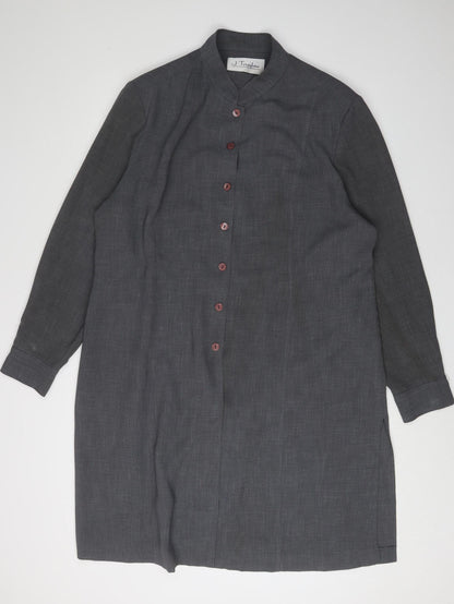 J. Taylor Women's Grey Long Blazer, Size 20