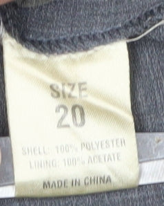 J. Taylor Women's Grey Long Blazer, Size 20