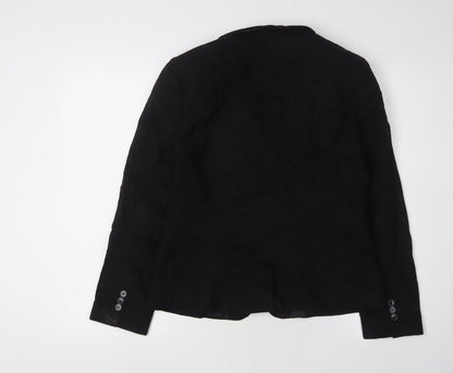 South Women's Black Blazer, Size 12, Workwear Chic