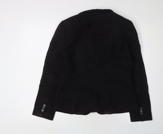 South Women's Black Blazer, Size 12, Workwear Chic