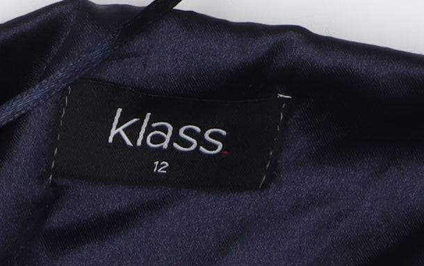 Klass Women's Blue Jacket Size 12 - Chic and Versatile