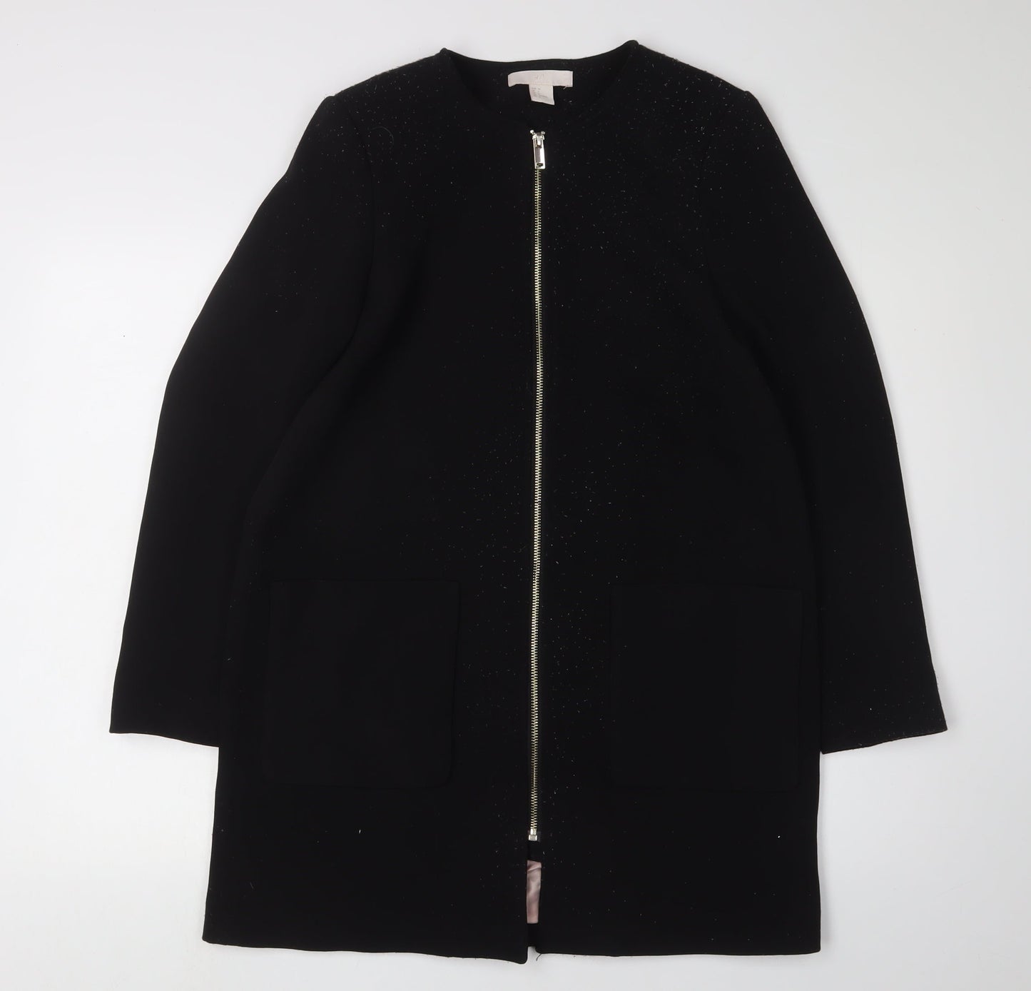 Womens UK Size 8 H&M Black Basic Jacket